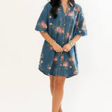 Prairie Rose Denim Dress