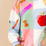 Teacher Checkered Icon Sweatshirt | Queen Of Sparkles
