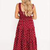 So Sweet Floral Midi | Burgundy