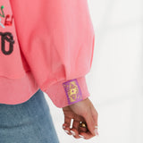 Neon Pink Queen Of Music Card Sweatshirt | Queen Of Sparkles