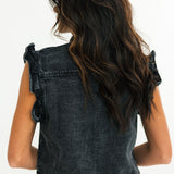 The Paper Threads Denim Vest | Gray
