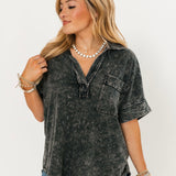 Washed Pocket Tee | Onyx