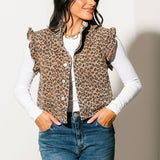 The Paper Threads Denim Vest | Cheetah