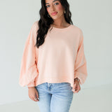 Trish Sweatshirt | Summer Peach