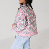 Happy Blooms Quilted Floral Jacket