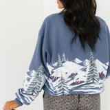 Alpine Ski Oversized Crew Sweatshirt
