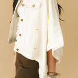 Simply Chic Denim Jacket | White