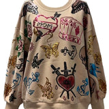 Beige Tattoo Sweatshirt