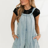 Look Into The Sun Denim Romper