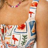 Oakland Necklace | Flamingo Mix