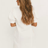 Textured Mini Dress | Cream