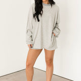 Cassandra Long Sleeve Top | Heather Grey