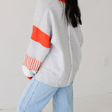 Dreamhouse Pullover | Heather & Orange