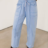 Barrel Knit Pants | Periwinkle