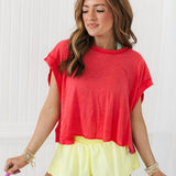 My Time Tee | Hibiscus