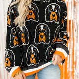 Licensed Tennessee Knit In Rhinestone Sport Stripe Sweater | Queen Of Sparkles