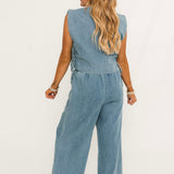 The Hallie Top | Denim