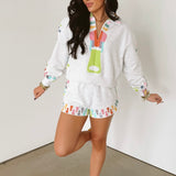 Grey Multi Zipper Short | Queen Of Sparkles