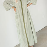 Signature Stripe Midi Dress | Olive