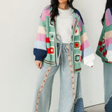 Free Spirit Patchwork Cardigan | Green