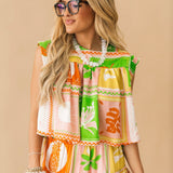Paige Short Sleeve Top | Amalfi Coast