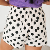Elle Polka Dot Short | Ivory Black