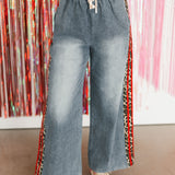 On The Wild Side Denim Pants | Red