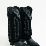 Wild Fire Leather Boot | Black