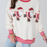 Santa Corded Sweatshirt