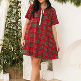 Cozy Cabin Mini Dress | Red