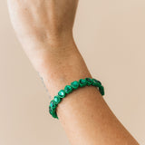 Heart Beaded Bracelet | Green