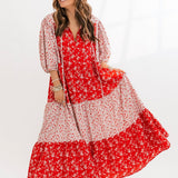 Floral Tiered Maxi Dress