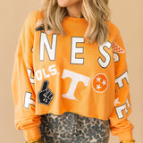 Tennessee Patched Up Crop Sweatshirt