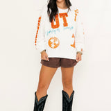 Licensed Tennessee Big Icons Scattered All Over Sweatshirt | Queen Of Sparkles