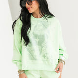 Mint Scattered Rhinestone QOS Sparkle Short | Queen Of Sparkles