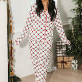 Charlotte Satin Pants Set | Lattice Garland