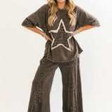 Stitched Star Tee | Cheetah