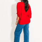 Southern Sleigh Blouse | Red