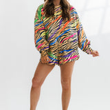 Neon Tiger Print Short | Queen Of Sparkles