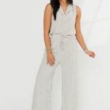 Georgia Stripe Tank | Natural