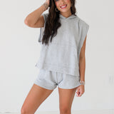 Quinn Sporty Shorts | Heather Grey