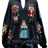 Dark Teal Nutcracker Ballet Sweatshirt