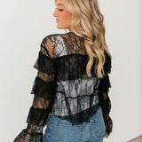 Thought You Should Know Lace Top | Black