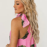 Palm Springs Halter Maxi Dress | Pink