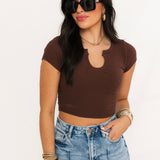 Layered Up Baby Tee | Chocolate