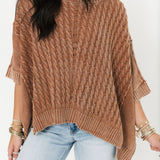 Knit Pullover Sweater | Wooden