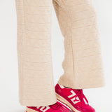 Quilted Cropped Pants | Cream