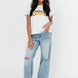 Nori High Rise Wide Leg Jeans | Light
