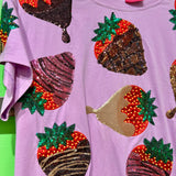 Purple Chocolate Covered Strawberries Tee