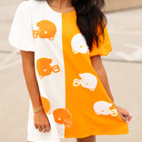 Football Helmet Mini Dress